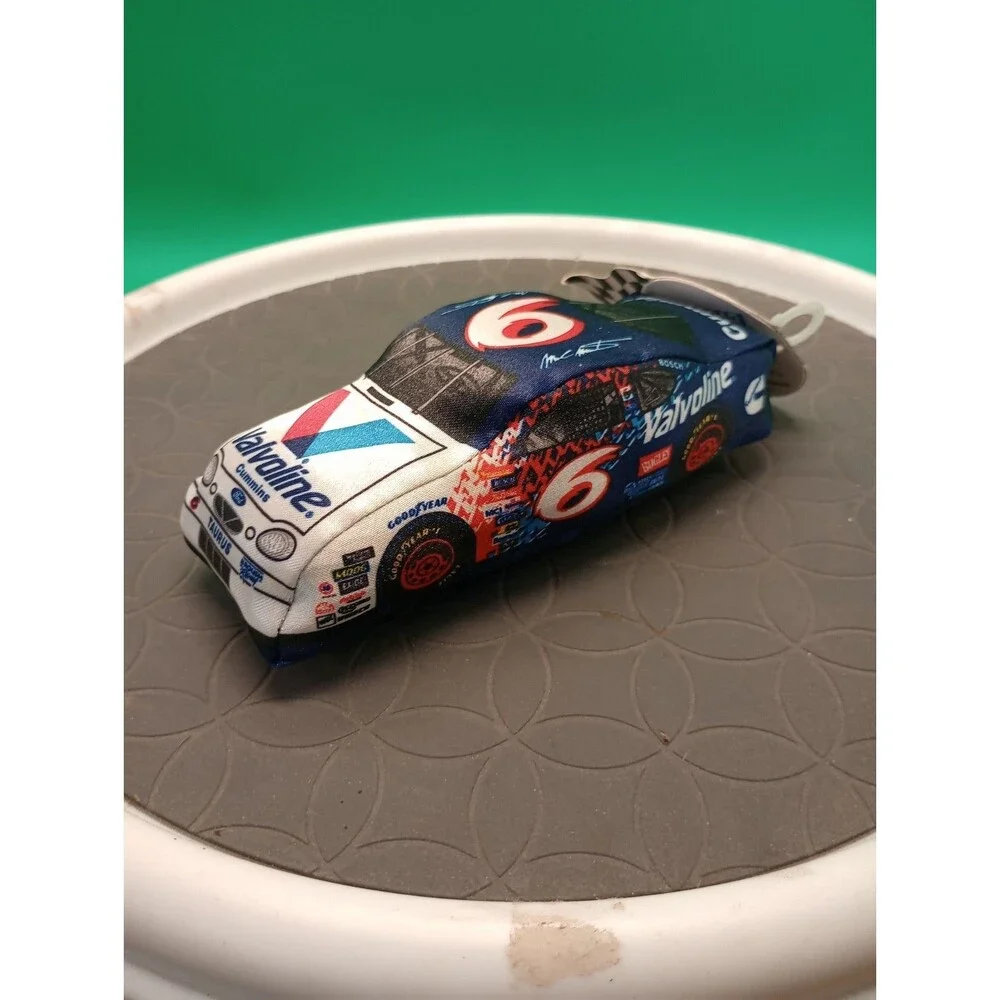 Vintage Stuffed Plush Mark Martin NASCAR car No. 6 Valvoline 5.5